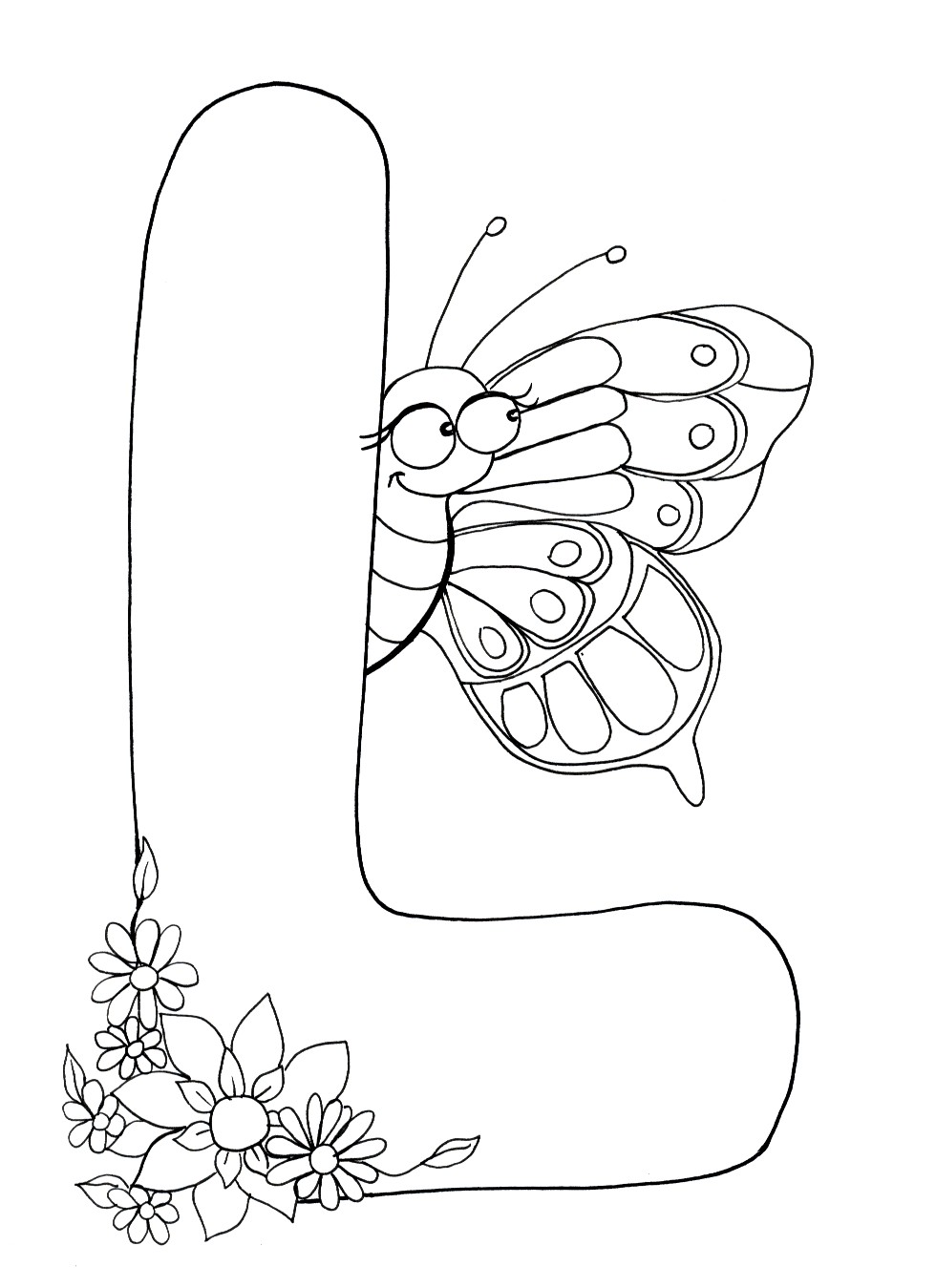 980x1349 Comely Letter L Coloring Pages Preschool In Humorous Coloring