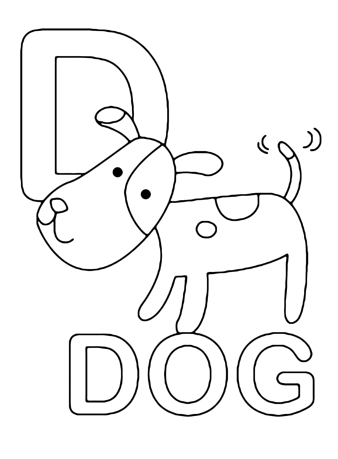 Letter M Coloring Page