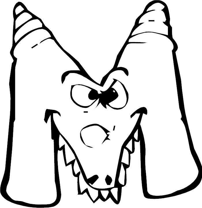700x721 Letter M Coloring Pages Letter M Coloring Pages