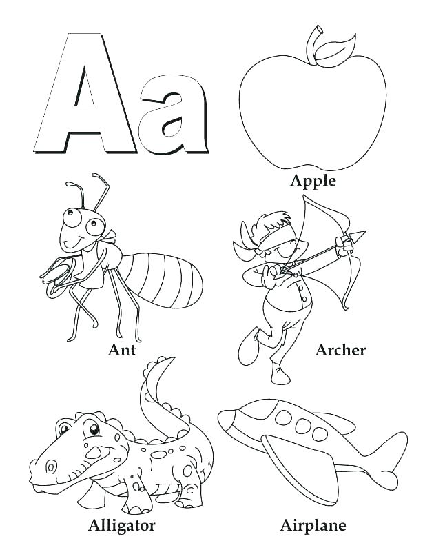630x810 Letter A Color Page