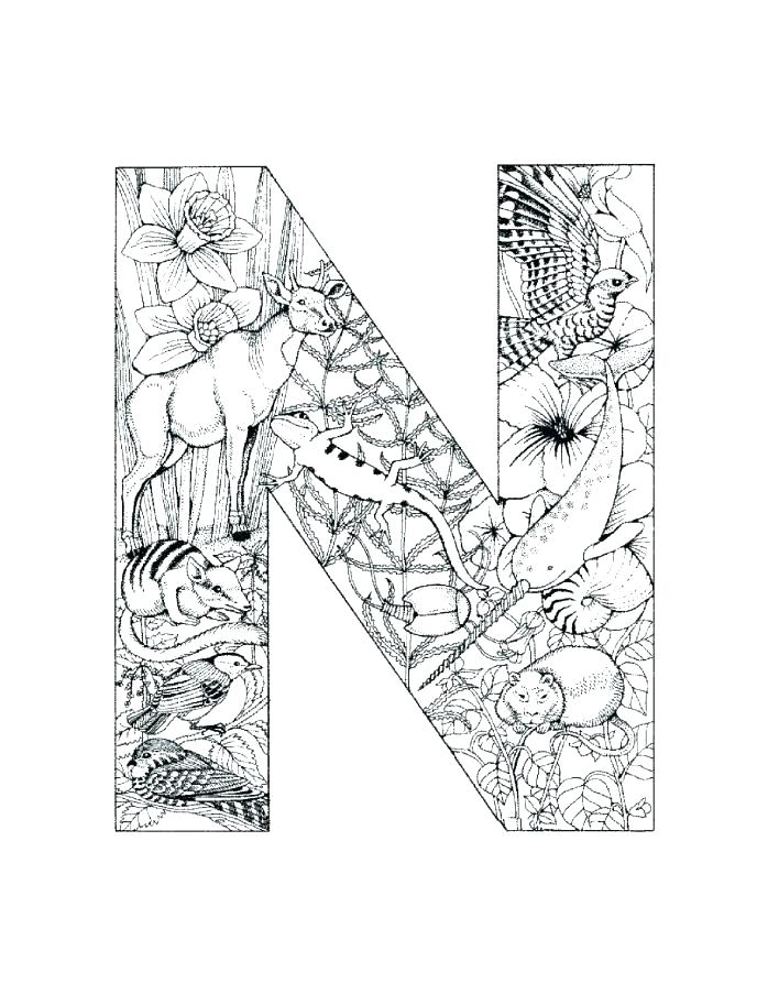 698x903 Letter N Coloring Pages Letter N Coloring Sheet Letter N Coloring