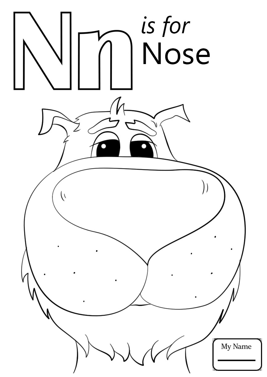 866x1224 Preschool Coloring Pages Letter N New Powerful Letter N Coloring