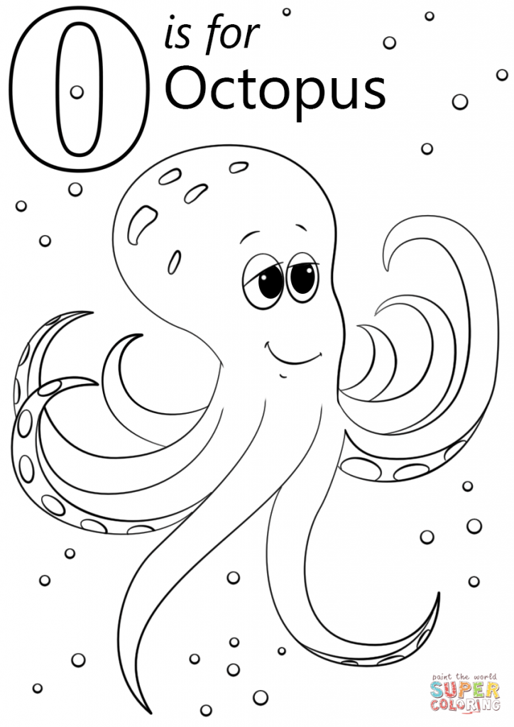 724x1024 Letter O Coloring Sheet