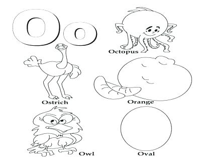 400x322 O Coloring Page