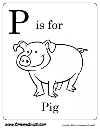 339x439 Letter P Coloring Pages @ Just Coloring