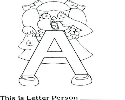 400x322 Letter People Coloring Pages Coloring Trend Thumbnail Size Letter