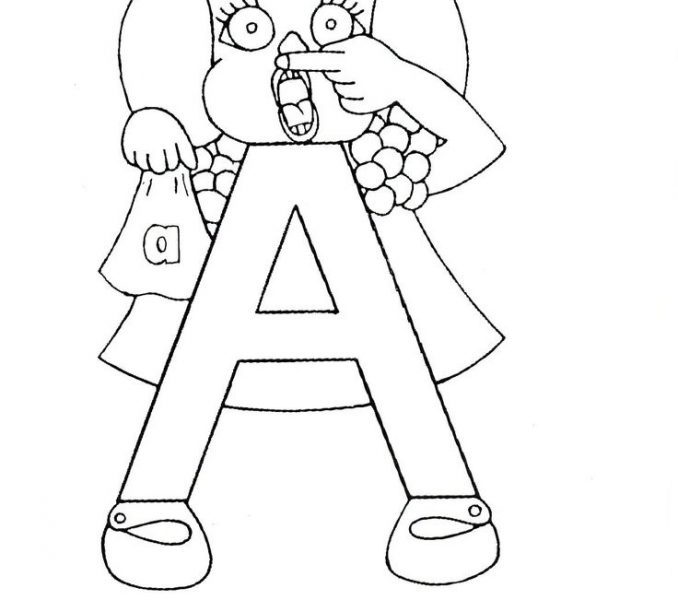 678x600 Letter People Coloring Pages Letter People Coloring Pages
