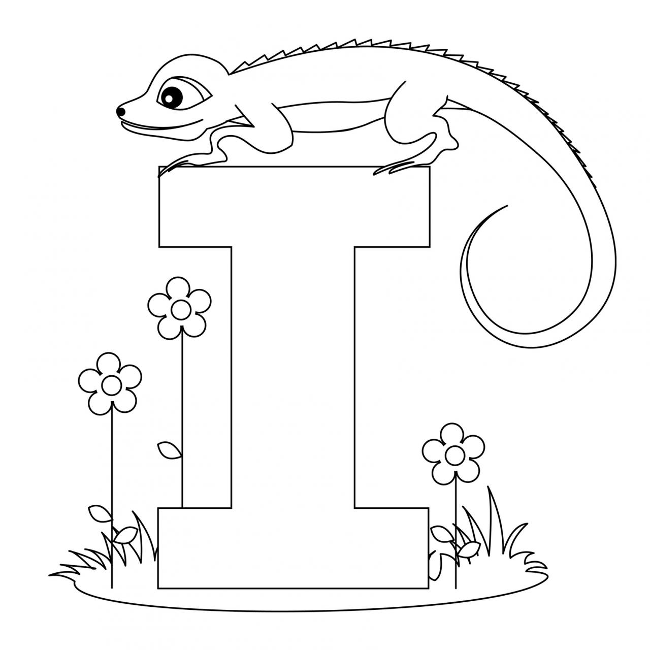 1280x1280 Printable Coloring Sheets Letters Printable Animal Alphabet Letter