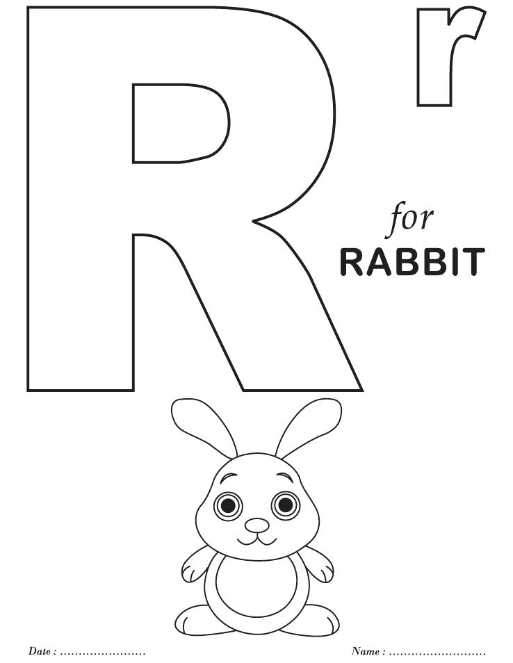 738x954 Letter R Coloring Page Start With The Letter R Colouring Page