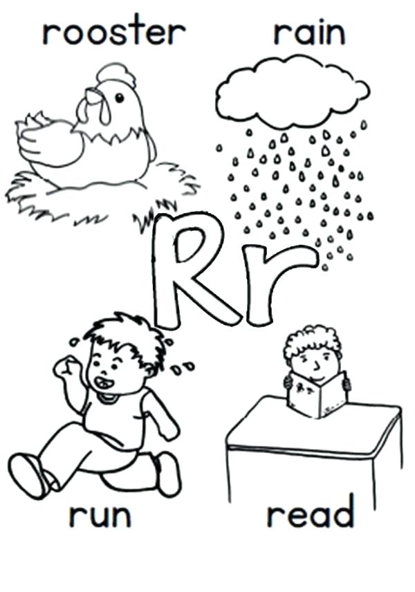 600x856 Letter R Coloring Pages Letter R Coloring Pages The Letter R