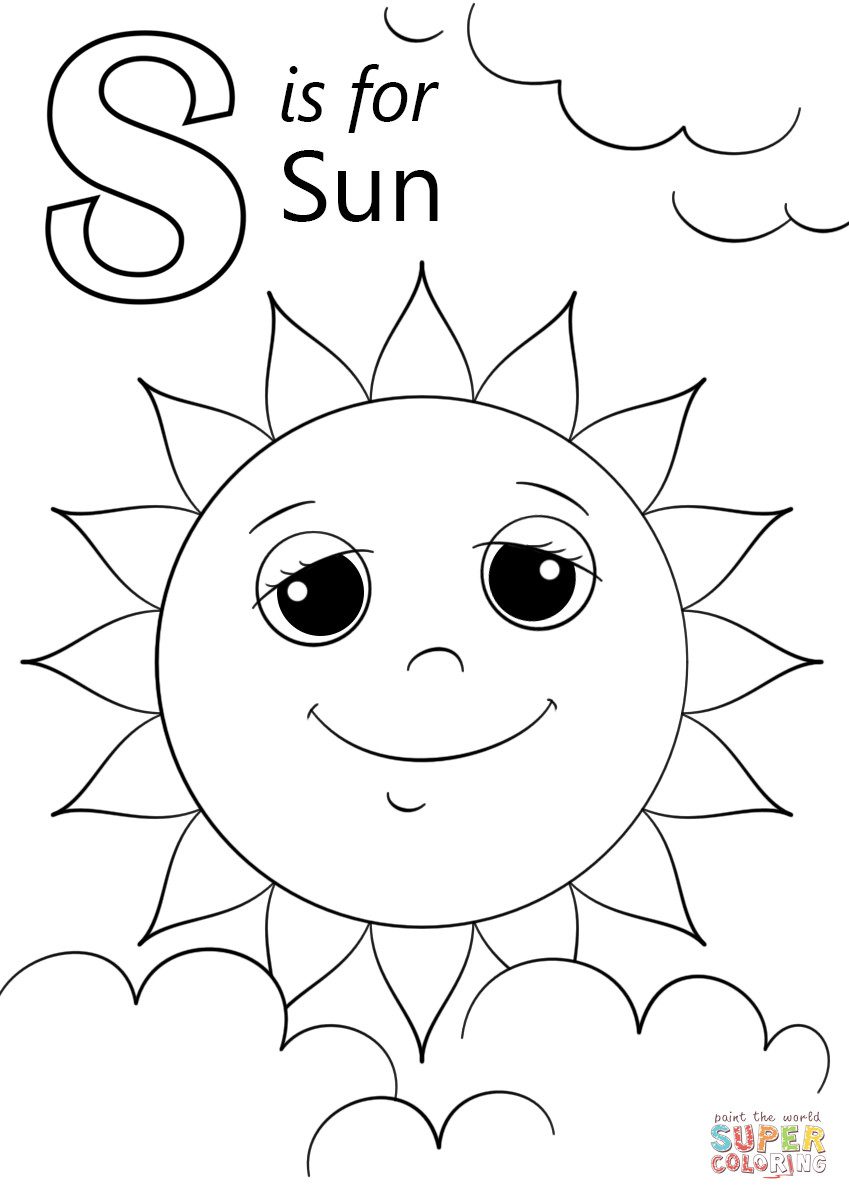 849x1200 Letter S Coloring Page Free Printable Great Pages Sheets Color