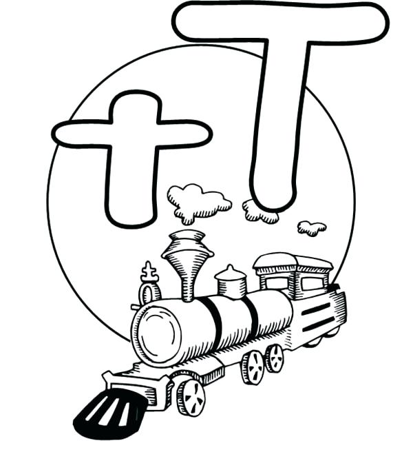 600x656 Interesting Letter T Coloring Pages T Coloring Pages Letter O