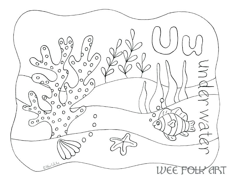 780x603 Letter U Coloring Page Letter U Coloring Sheets Nature Alphabet