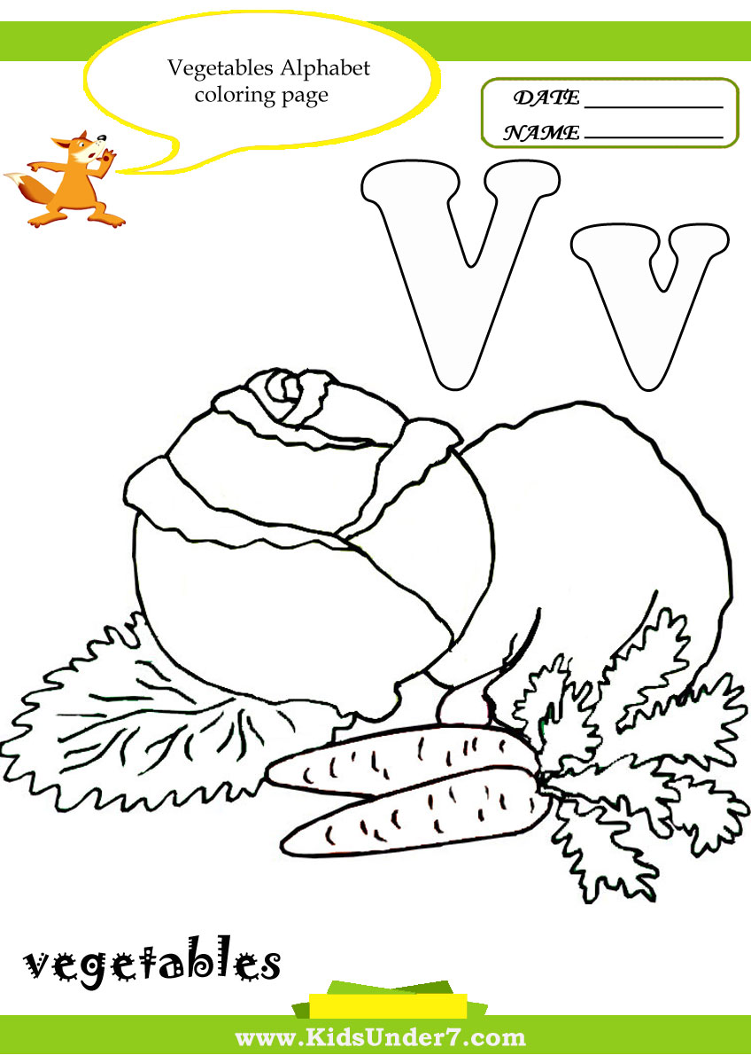 848x1190 Printable Letter V Coloring Pages For Kids Pictures Preschool Free