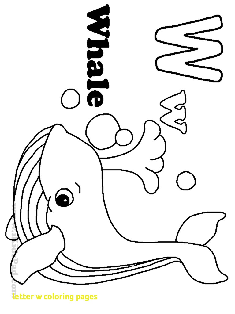 768x1024 Letter W Coloring Pages With Free Letter W Coloring Pages Letter