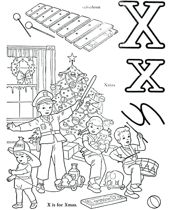 600x734 Letter X Coloring Page The Ground For Letter X Coloring Page