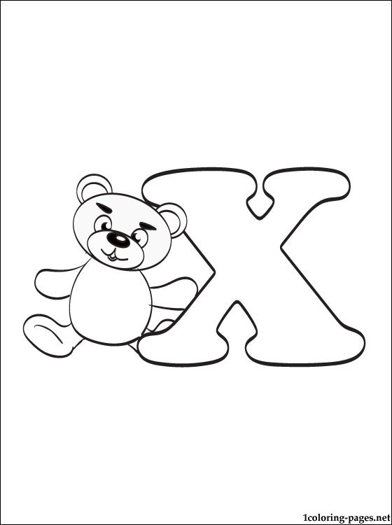 560x750 Letter X Coloring Page Coloring Pages