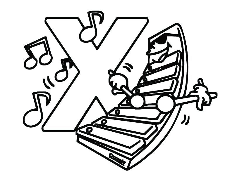 810x630 Letter Color Pages Printable Letter X Coloring Page From Printable