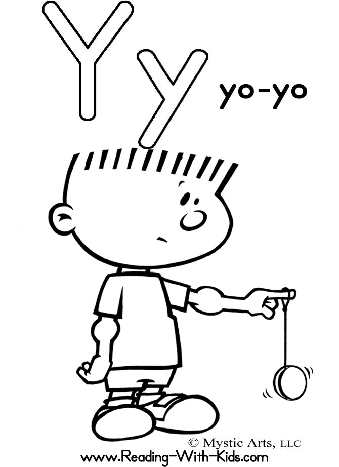 670x922 Letter Y Coloring Pages