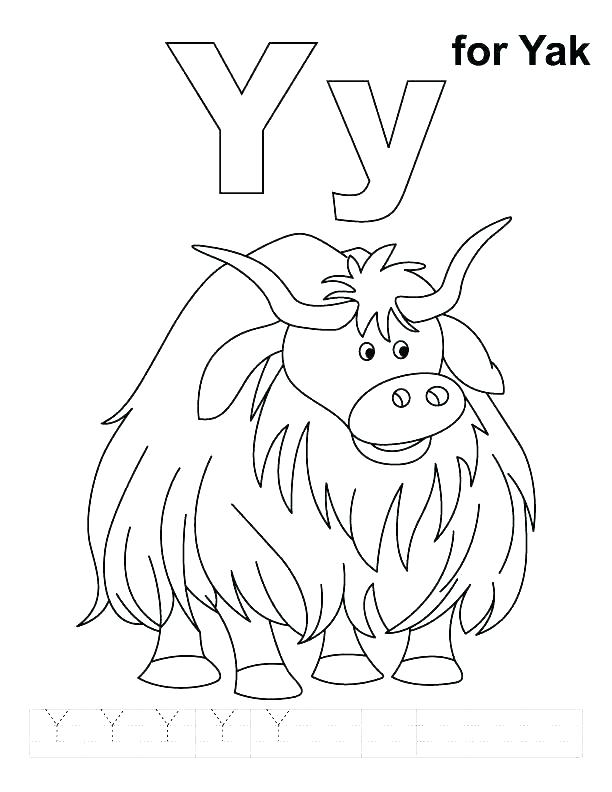 612x792 Letter Y Coloring Pages Alphabet Coloring Pages Letter Y Coloring