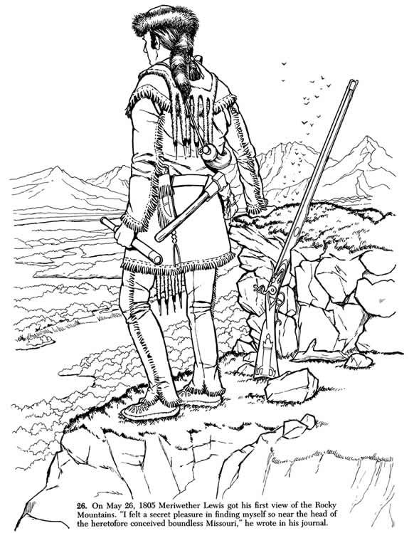 Lewis And Clark Coloring Pages Printable
