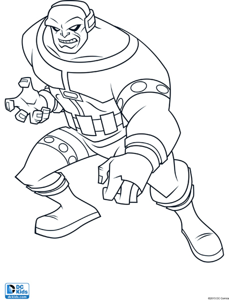 458x600 Dc Villains Colouring Sheet
