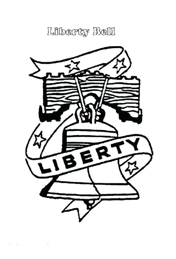600x880 Liberty Bell Coloring Page Drawing Liberty Bell Coloring Pages