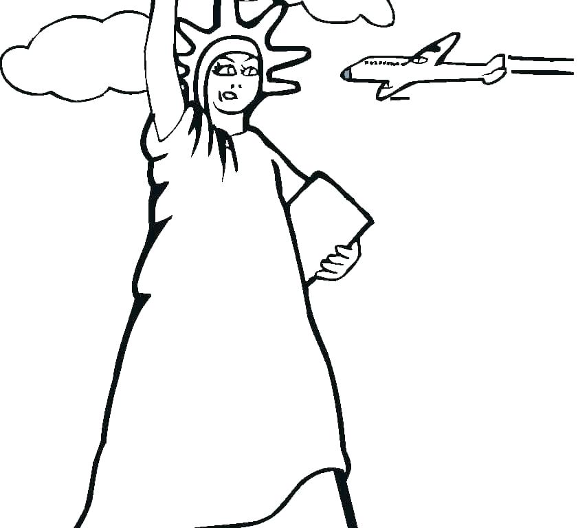 841x768 Statue Of Liberty Coloring Pages Statue Of Liberty Coloring Pages