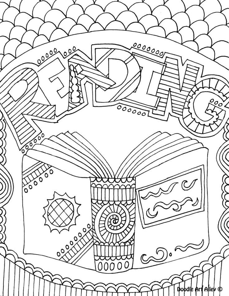 Library Coloring Pages