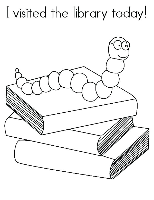 600x776 Library Coloring Pages Printables Library Coloring Page Coloring