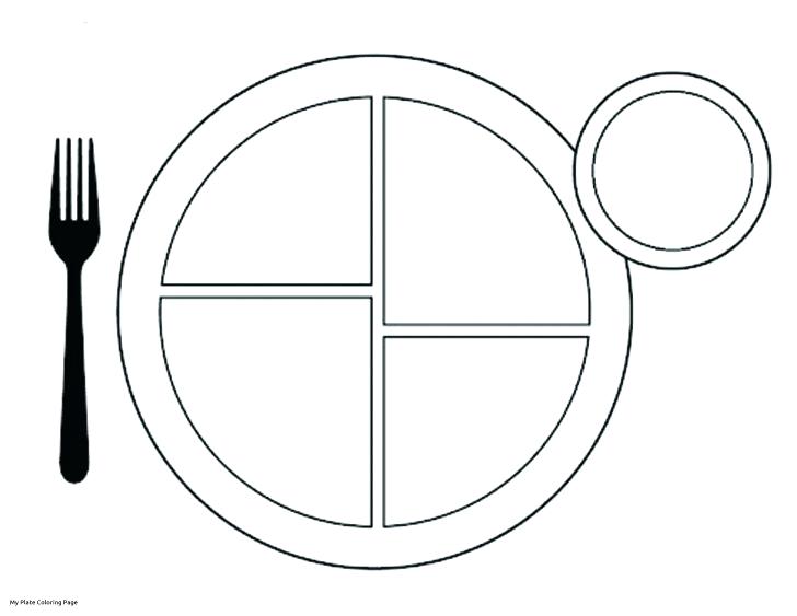 728x563 Plate Coloring Page Medium Size Of My Plate Coloring Page