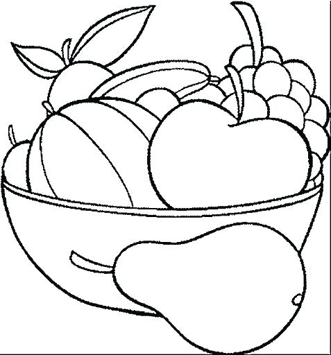 477x512 Plate Coloring Page Plate Coloring Page Food Fruit My Plate