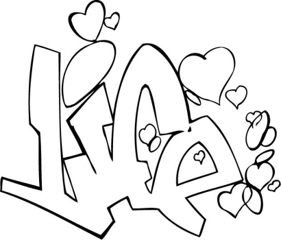 410x350 Graffiti Coloring Pages 5 Coloringpagehub