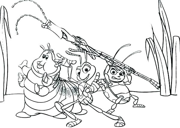 600x427 Bugs Life Coloring Pages