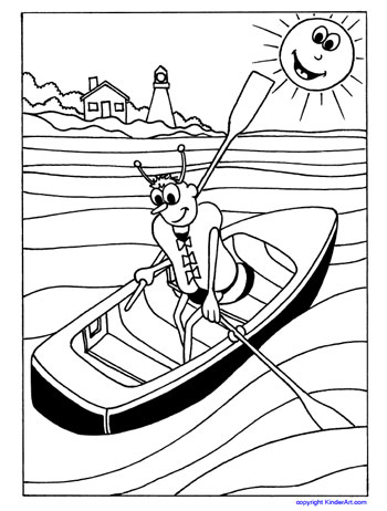 350x462 Lifejacket Coloring Page (Safety Bee) Kinderart