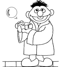 268x268 Sesame Street Bert And Ernie Coloring Pages Az Coloring Pages