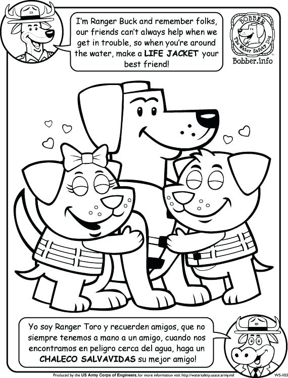 570x747 Water Safety Coloring Pages Glamorous Safety Coloring Pages