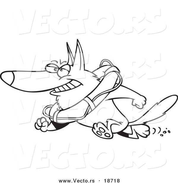 600x620 Vector Of A Cartoon Lifeguard German Shepherd