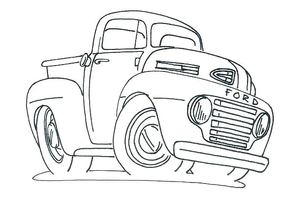 600x419 Ford Coloring Pages