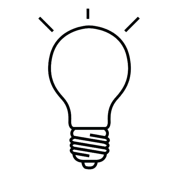 600x600 Christmas Tree Bulb Coloring Page Light Or Holiday Pages Printable