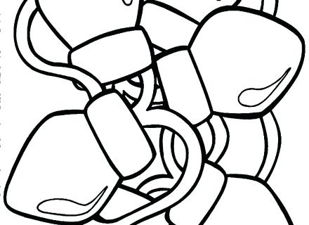 440x320 Christmas Bulb Coloring Page Light Coloring Page Light Bulb