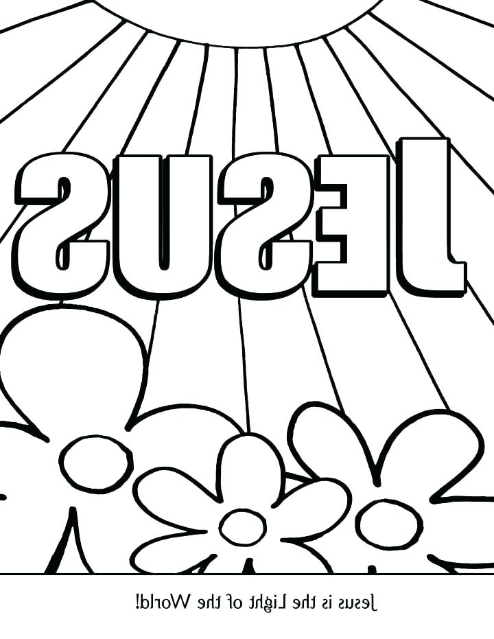 720x931 Jesus Is The Light Of The World Coloring Page Bible Coloring Pages