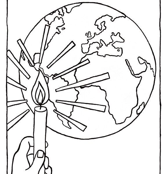 576x600 Jesus Is The Light Of The World Coloring Sheet Popular Trend