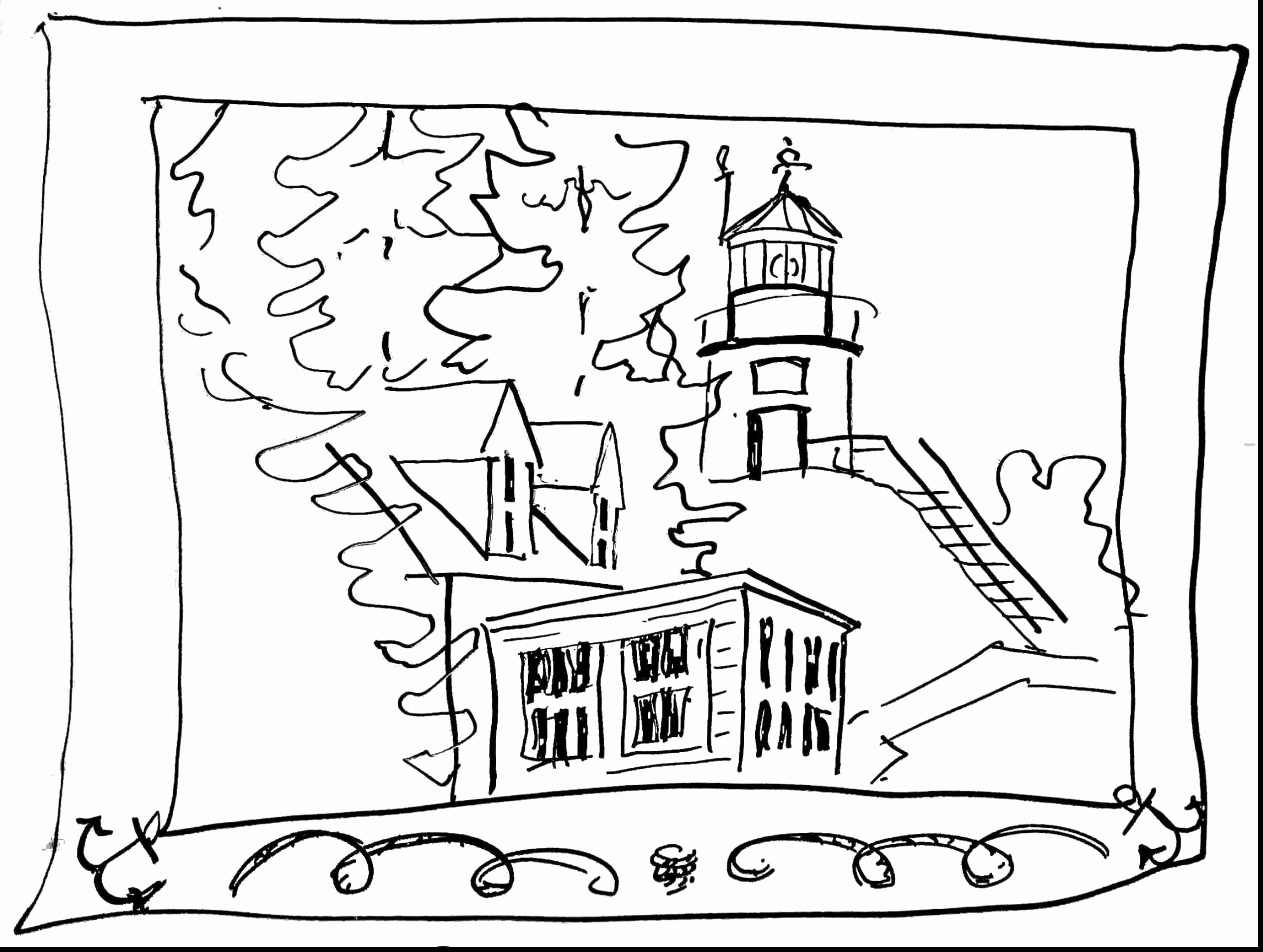 2566x1934 50 Elegant Pictures Of Lighthouse Coloring Pages