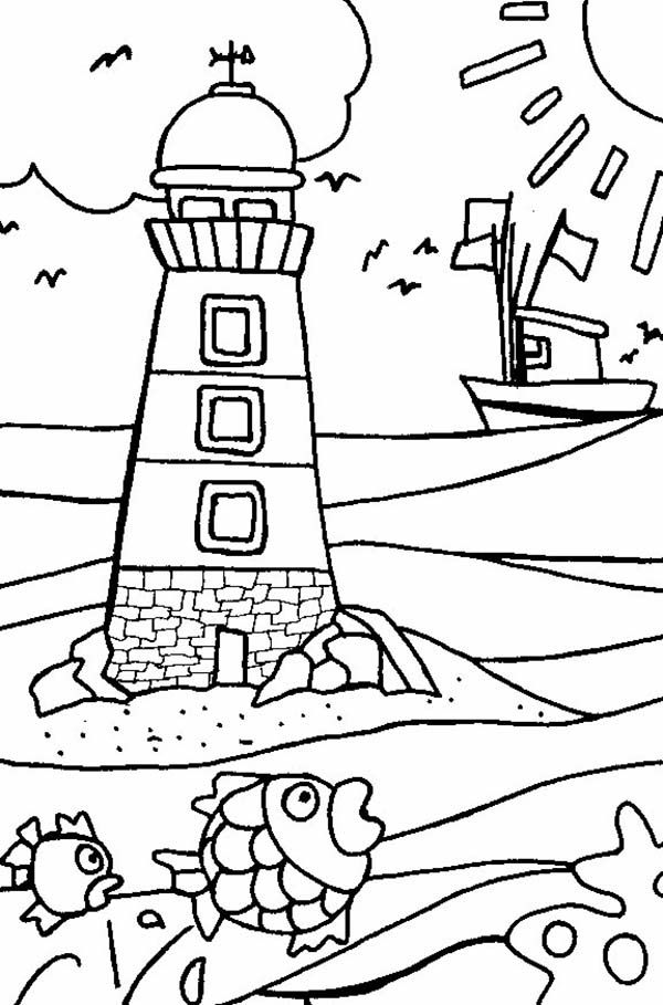 600x909 Free Lighthouse Coloring Pages To Print For Kids. Download, Print