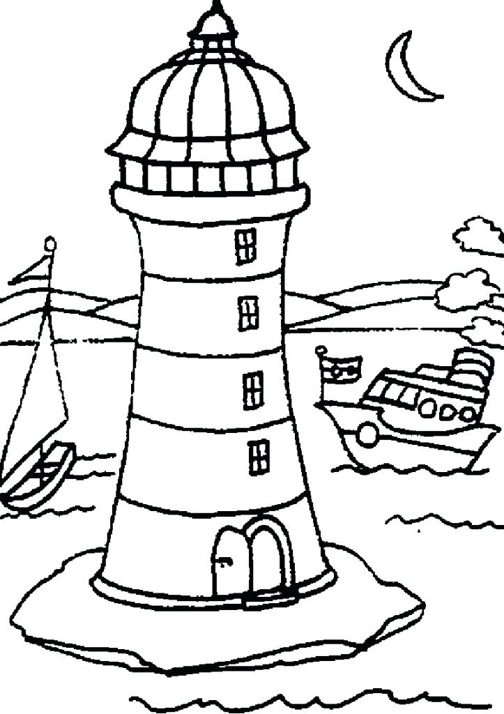 723x1024 Lighthouse Coloring Pages Coloring Pages Lighthouse To Print Free