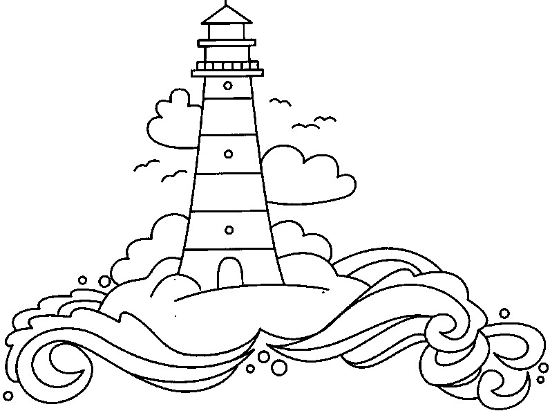 Lighthouse Coloring Pages Free