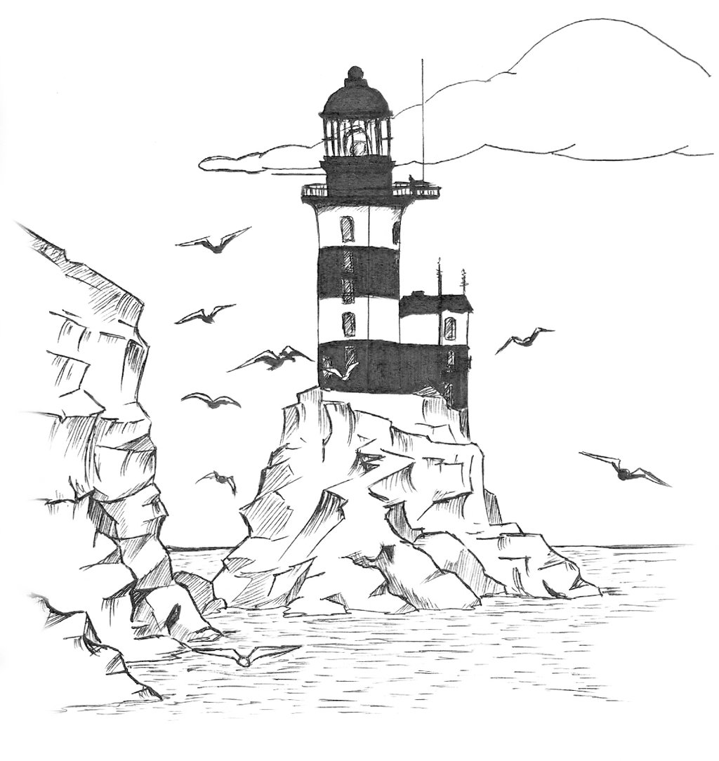 1024x1084 Impressive Victorian Scene Coloring Pages Lighthouse Free Printabl