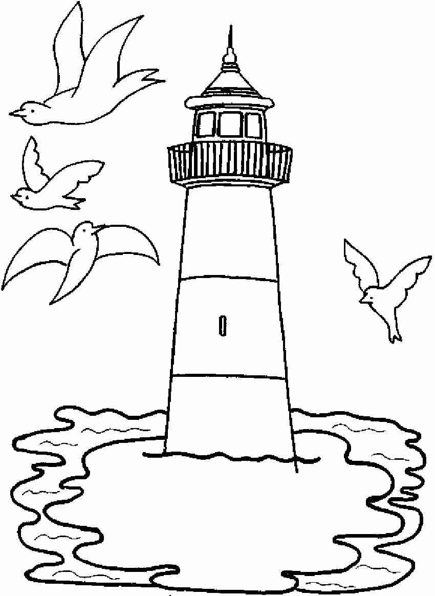 850x1164 Survival Lighthouse Coloring Pages 7 Lighthouses Free Colouring