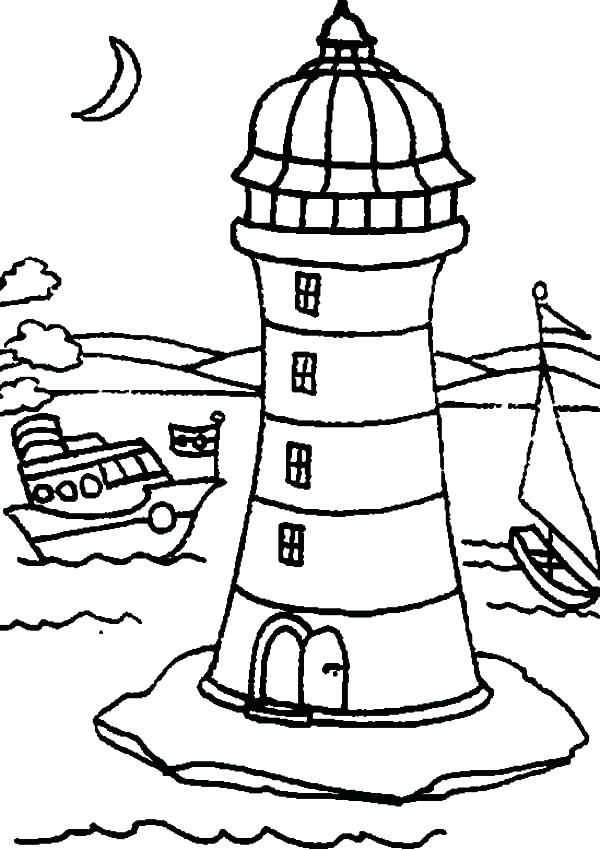 600x850 Lighthouse Coloring Pages Lighthouse Coloring Will Lights
